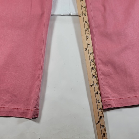 Polo Ralph Lauren Pants Mens 32x32 Pink Classic Fit Casual Flat Front Chino - Picture 8 of 9